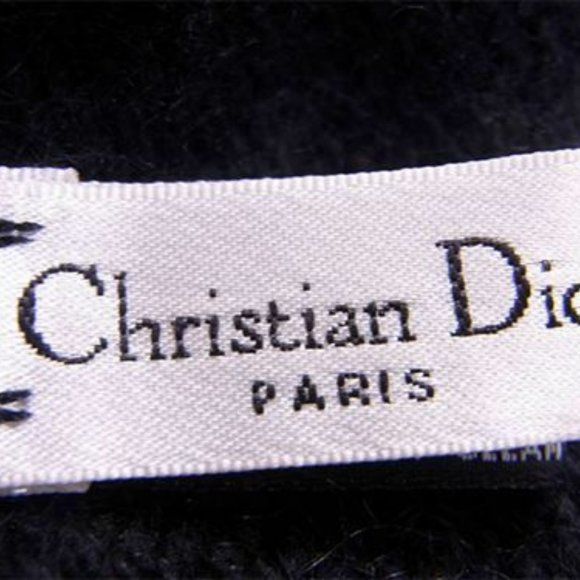 Dior Scarf Black Woman unisex Authentic Used - Picture 6 of 6